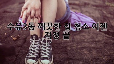 수유3동 깨끗한 집 청소, 이젠 걱정 끝!